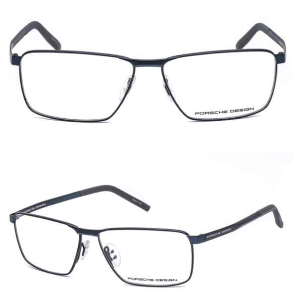 Porsche Design - P'8302-D Gunmetal BLUE Light Metal Rx Eyeglasses 58-14-140 - Picture 1 of 4